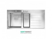 Мойка для кухни Teka Zenit R15 1 1/2B 1D RHD врезная 2 чаши нержавеющая сталь 13139007