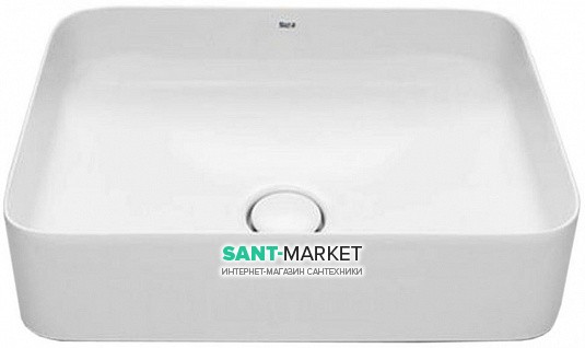 Раковина для ванної кімнати Roca Inspira Square 55х37 см накладна кераміка білий A327534000