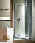 Душевая дверь Radaway Almatea DWJ 80 правая хром/коричневое стекло 30902-01-08N