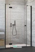 Душові двері Radaway Essenza New Black DWJS 140 ліва чорний / прозоре скло 384090-54-01 + 385033-54-01L