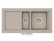 Мойка для кухни Teka Aura 60B врезная 2 чаши бежевый 40143065