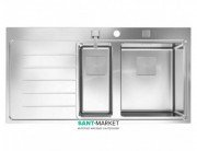 Мойка для кухни Teka Zenit R15 1 1/2B 1D LHD врезная 2 чаши нержавеющая сталь 13139008