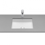 Раковина для ванної кімнати Roca Inspira Square 45.5х35 см монтаж під стільницю кераміка білий A327536000