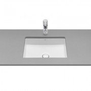 Раковина для ванной комнаты Roca Inspira Square 56х35 см монтаж под столешницу керамика белый A327535000