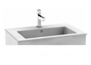 Раковина для ванной комнаты Roca Suit 65х43 см для установки на тумбу керамика белый A325003000