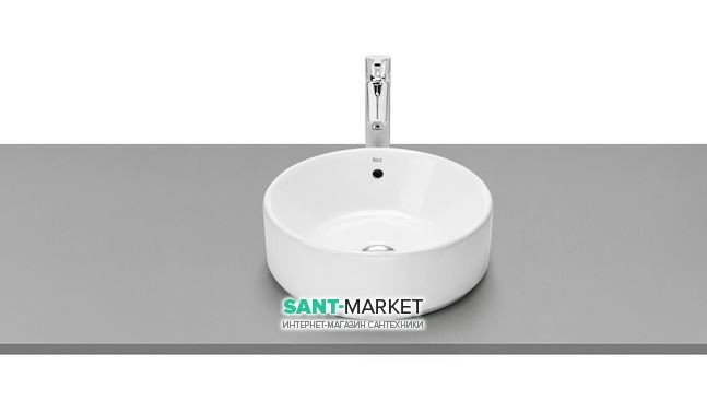 Раковина для ванної кімнати Roca Alter 39х39 см накладна кераміка білий A3270MJ000