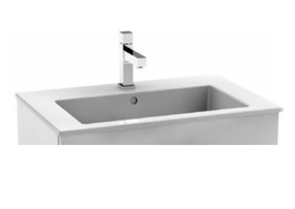Раковина для ванної кімнати Roca Suit 65х43 см для установки на тумбу кераміка білий A325003000