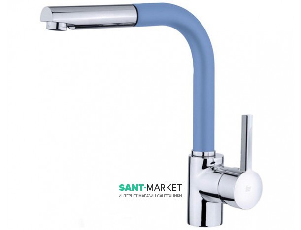 Змішувач для кухні Teka ARK 938 FB виразний з висувною лійкою синій / хром 23938120FB