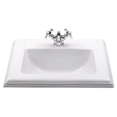 Раковина для ванної кімнати Roca America 58х47.5 см врізна кераміка білий A327495000