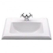 Раковина для ванної кімнати Roca America 58х47.5 см врізна кераміка білий A327495000