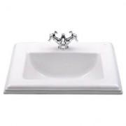 Раковина для ванної кімнати Roca America 58х47.5 см врізна кераміка білий A327495000