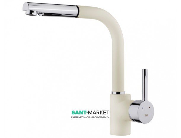 Змішувач для кухні Teka ARK 938 виразний з висувною лійкою алебастр / хром 23938121VE