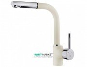 Смеситель для кухни Teka ARK 938 врезной с выдвижной лейкой алебастр/хром 23938121VE