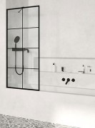 Шторка для ванной Radaway Modo New Black PNJ Factory 80 прозрачное стекло/чёрный 10006080-54-55