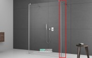 Стенка душевая боковая Radaway Walk-in Modo SW 30 хром прозрачное стекло 388000-01-01