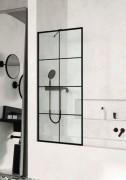 Шторка для ванної Radaway Modo New Black PNJ Factory 90 прозоре скло / чорний 10006090-54-55