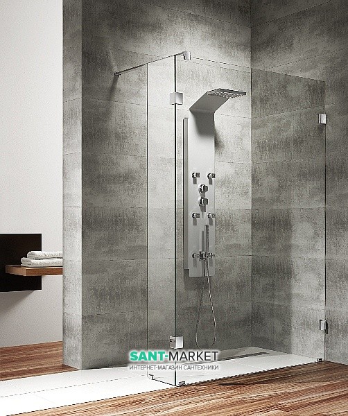 Стенки душевые Radaway Walk-in Modo II SW хром прозрачное стекло 362000-01-01N