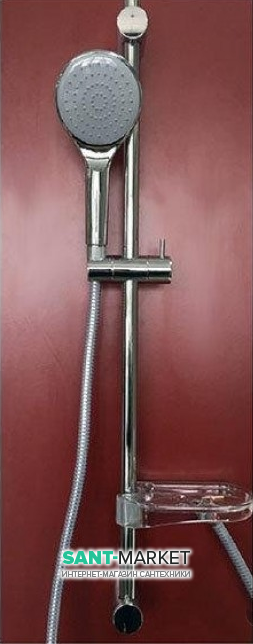 Душевой гарнитур со штангой Bossini хром DX 9005