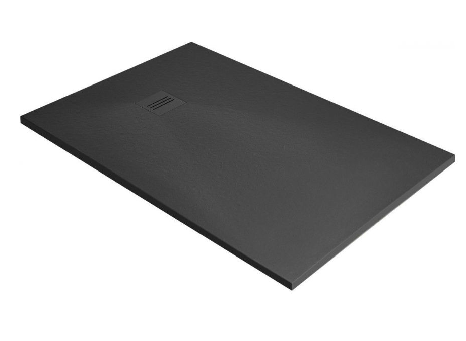 Душевой поддон Radaway Kyntos F 160x100 см литой камень антрацит HKF160100-64