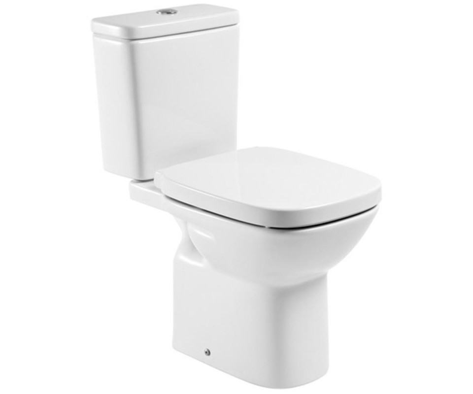 Унитаз напольный Roca Debba 35.5х65.5 см керамика белый c бачком и сиденьем Slim Soft Close A34S998000