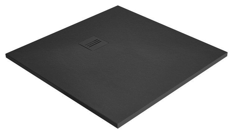 Душовий піддон Radaway Kyntos C 80x80 см литий камінь антрацит HKC8080-64