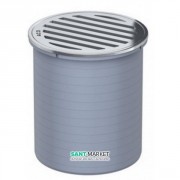 Сливной трап для душа ACO ShowerPoint верхняя часть d136 мм без фланца с круглой решеткой пластик 5141.25.00