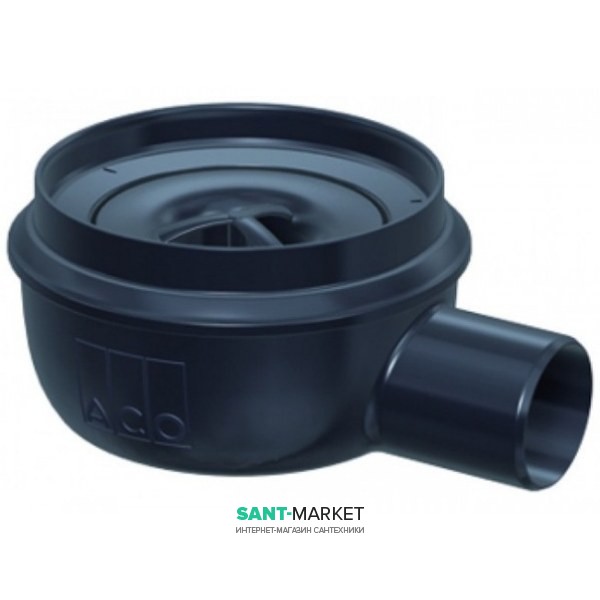 Сливной трап для душа ACO ShowerPoint нижняя часть h82 мм с горизонтальным выпуском DN50 2505.05.00