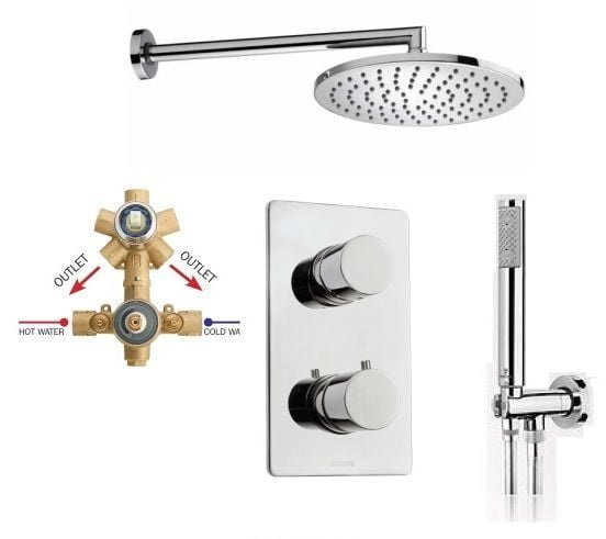 Душевая система скрытого монтажа Bossini M80237 COSMO  TONDO