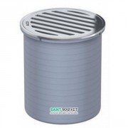 Сливной трап для душа ACO ShowerPoint верхняя часть d136 мм без фланца с круглой решеткой пластик 5141.25.00