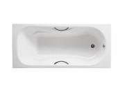 Ванна чугунная Roca Malibu 150х75 см с противоскользящим покрытием и ручками белый A231570001