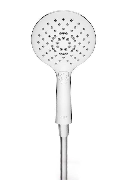 Душевая лейка Roca Plenum GO 3 режима хром/белый A5B1L11CB0