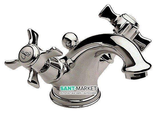 Смеситель для раковины Roca Florentina двухвентильный латунь хром A5072118A0
