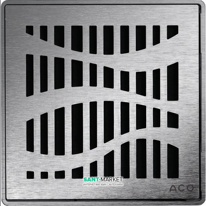 Решетка для сливного трапа ACO ShowerPoint Форест квадратная нержавеющая сталь 5141.20.26