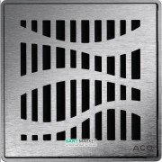 Решетка для сливного трапа ACO ShowerPoint Форест квадратная нержавеющая сталь 5141.20.26