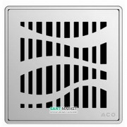 Решетка для сливного трапа ACO ShowerPoint Форест с замком квадратная нержавеющая сталь 5141.21.26