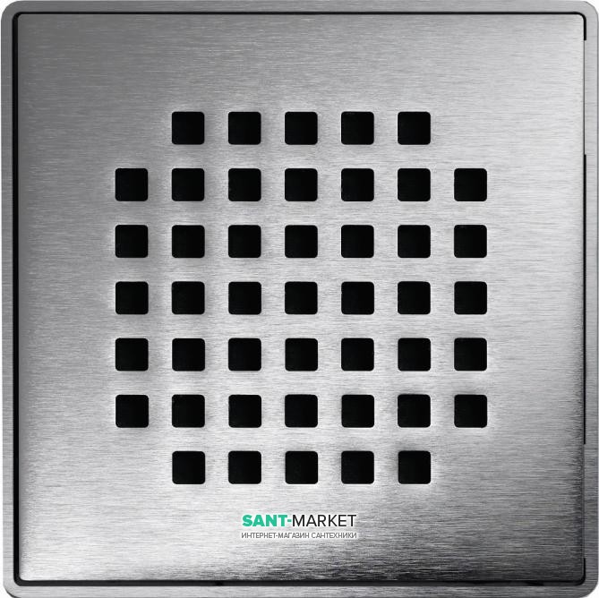 Решетка для сливного трапа ACO ShowerPoint Квадрат с замком квадратная нержавеющая сталь 5141.21.22