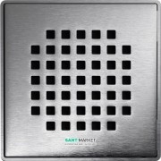 Решітка для зливного трапа ACO ShowerPoint Квадрат з замком квадратна нержавіюча сталь 5141.21.22