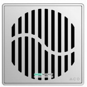 Решетка для сливного трапа ACO ShowerPoint Волна квадратная нержавеющая сталь 5141.08.28
