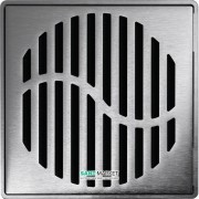 Решітка для зливного трапа ACO ShowerPoint Хвиля з замком квадратна нержавіюча сталь 5141.21.28