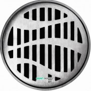 Решітка для зливного трапа ACO ShowerPoint Форест кругла нержавіюча сталь 5141.25.26