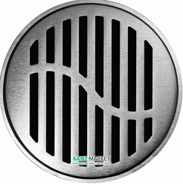 Решітка для зливного трапа ACO ShowerPoint Хвиля кругла нержавіюча сталь 5141.25.28