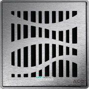 Решетка для сливного трапа ACO ShowerPoint Форест квадратная нержавеющая сталь 5141.20.26