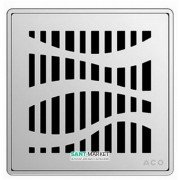 Решетка для сливного трапа ACO ShowerPoint Форест с замком квадратная нержавеющая сталь 5141.21.26
