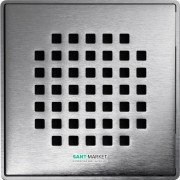 Решетка для сливного трапа ACO ShowerPoint Квадрат с замком квадратная нержавеющая сталь 5141.21.22