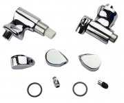 Крепежный комплект с микролифтом для сидений ROCA VICTORIA металл хром AI0003300R
