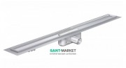 Душовою канал ACO ShowerDrain C 70х1185 мм з фланцем низький сифон без решітки нержавіюча сталь 408727