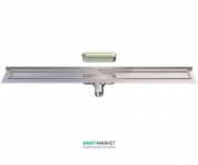 Душевой канал ACO ShowerDrain C 70х685 мм с вертикальным фланцем низкий сифон без решетки нержавеющая сталь 408764