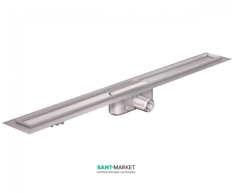 Душевой канал ACO ShowerDrain C 70х685 мм с фланцем сифон стандартный без решетки нержавеющая сталь 408715