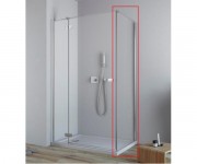 Стінка душова бічна Radaway Fuenta New / Essenza New S1 120 хром / прозоре скло 384054-01-01