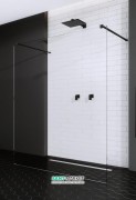 Стенка душевая Radaway Modo New Black I 160 чёрный/прозрачное стекло 388164-54-01